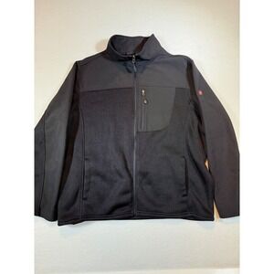 Swiss Tech Mens 2XL/2XG Black Full Zip Softshell Jacket Outdoor Activewear